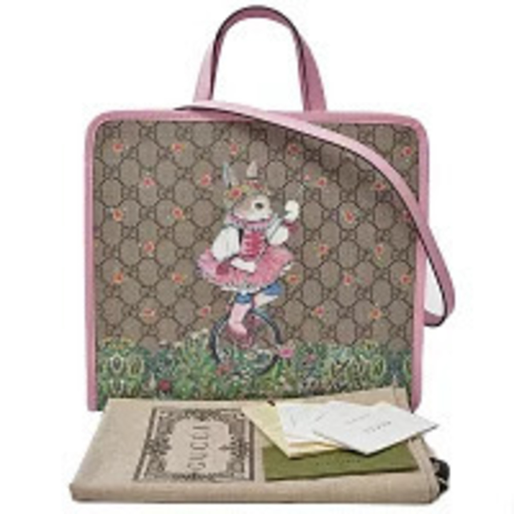 Gucci Yuko GG pink beige Supreme Higuchi tote bag Rait - Picture 10 of 10